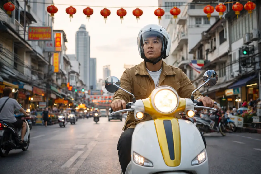 Scooter street scene